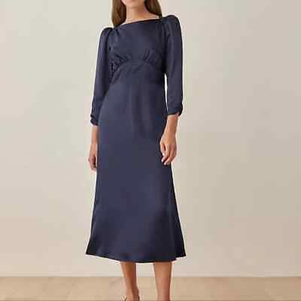 NWT Reformation Arklow Silk Dress Size 10